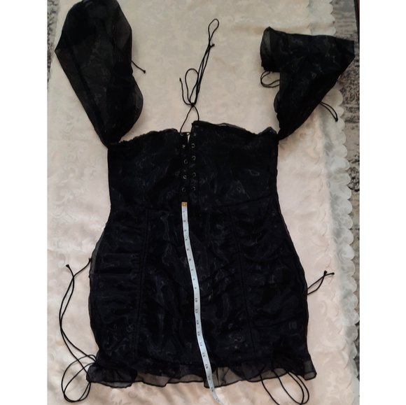 Satin Mini Dress - Picture 3 of 6